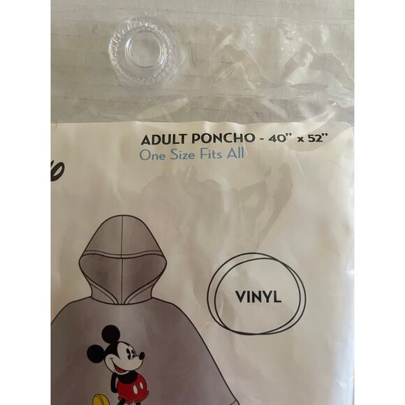 NWT Jerry Leigh  Disney Adult  40 x 52 Vinyl Poncho - Picture 4 of 8